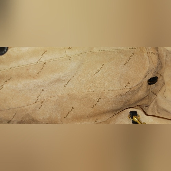 Brahmin Croc Embossed Satchel With Dustbag - Picture 5 of 7